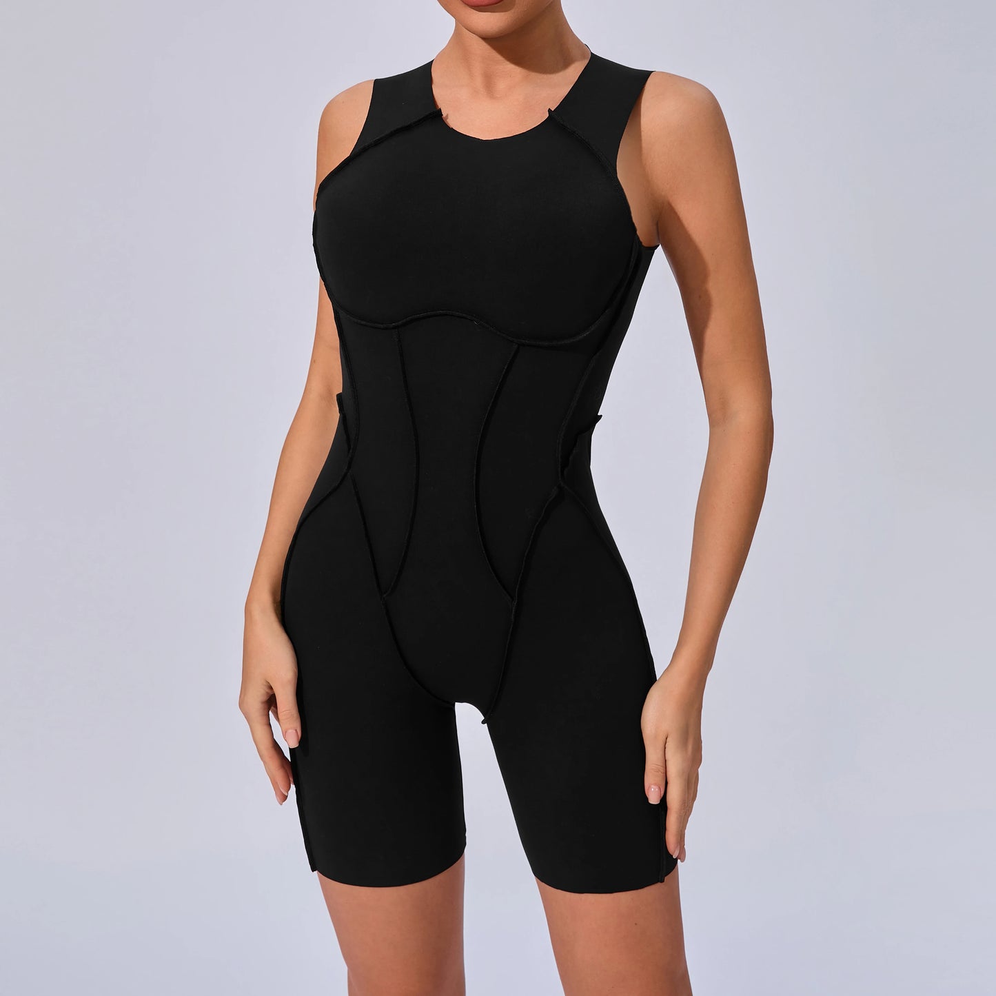 Sports Overalls Padding Jumpsuit