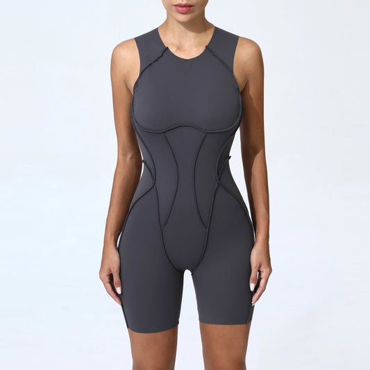 Sports Overalls Padding Jumpsuit