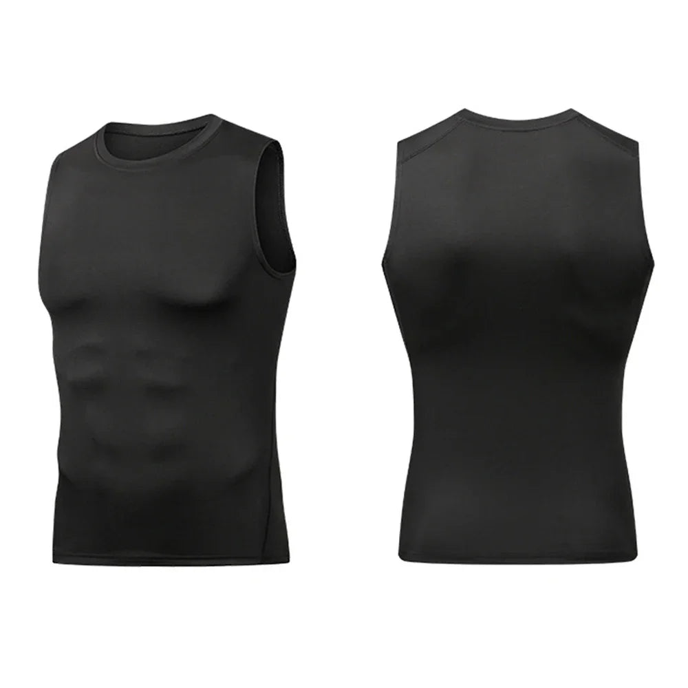 Men's Sleeveless Compressed Shirt