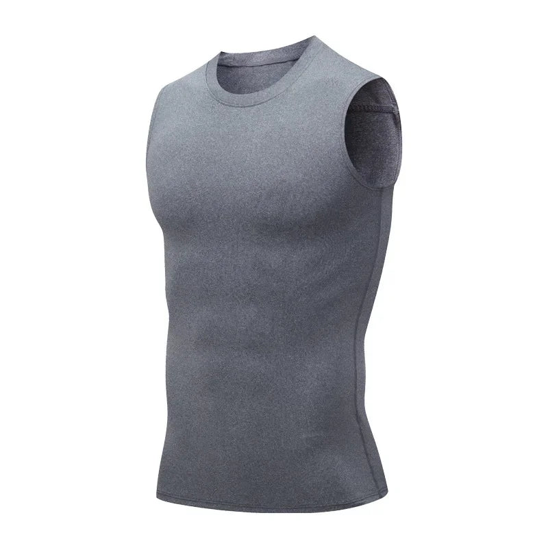 Men's Sleeveless Compressed Shirt