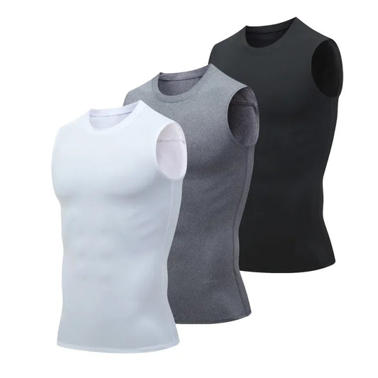 Men's Sleeveless Compressed Shirt