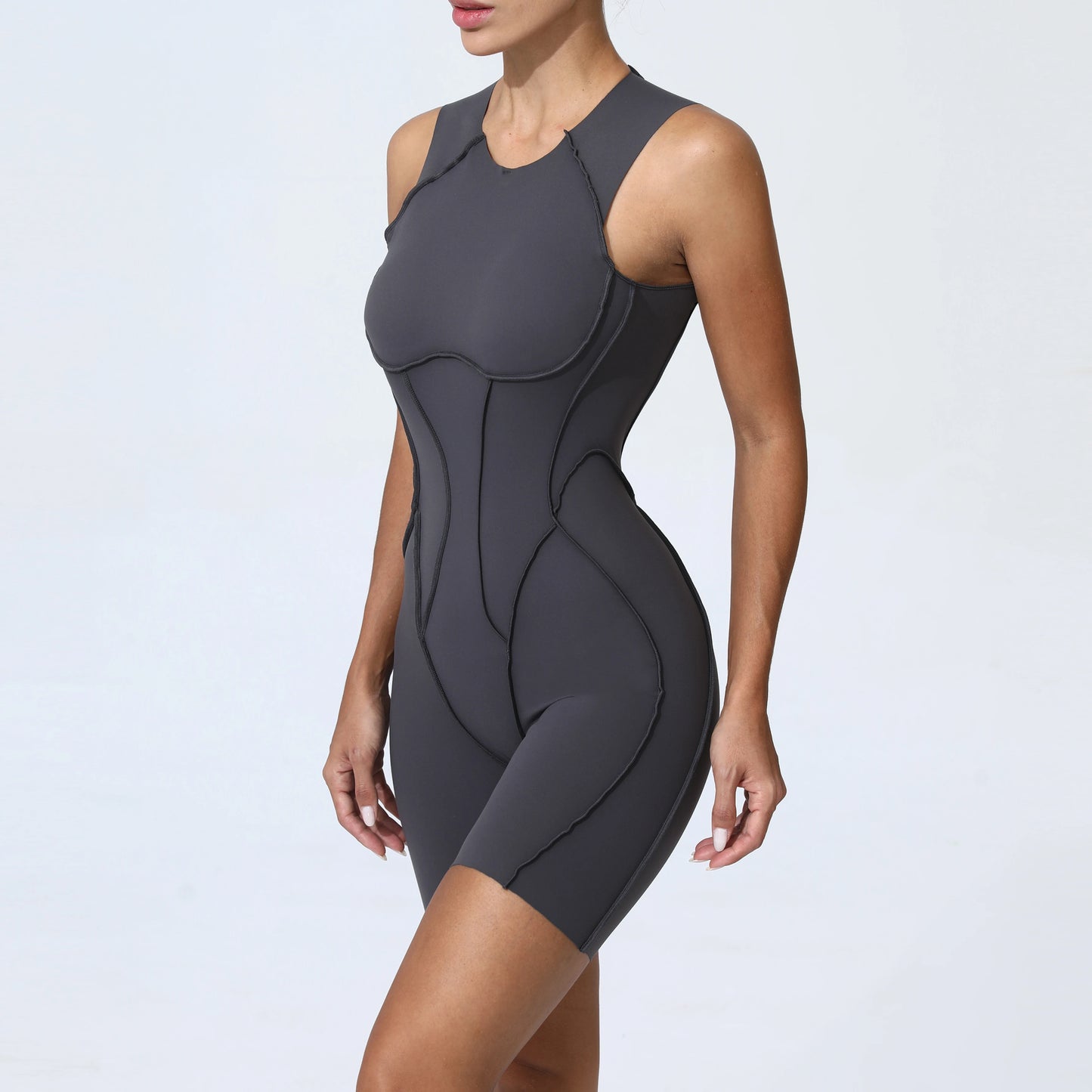 Sports Overalls Padding Jumpsuit