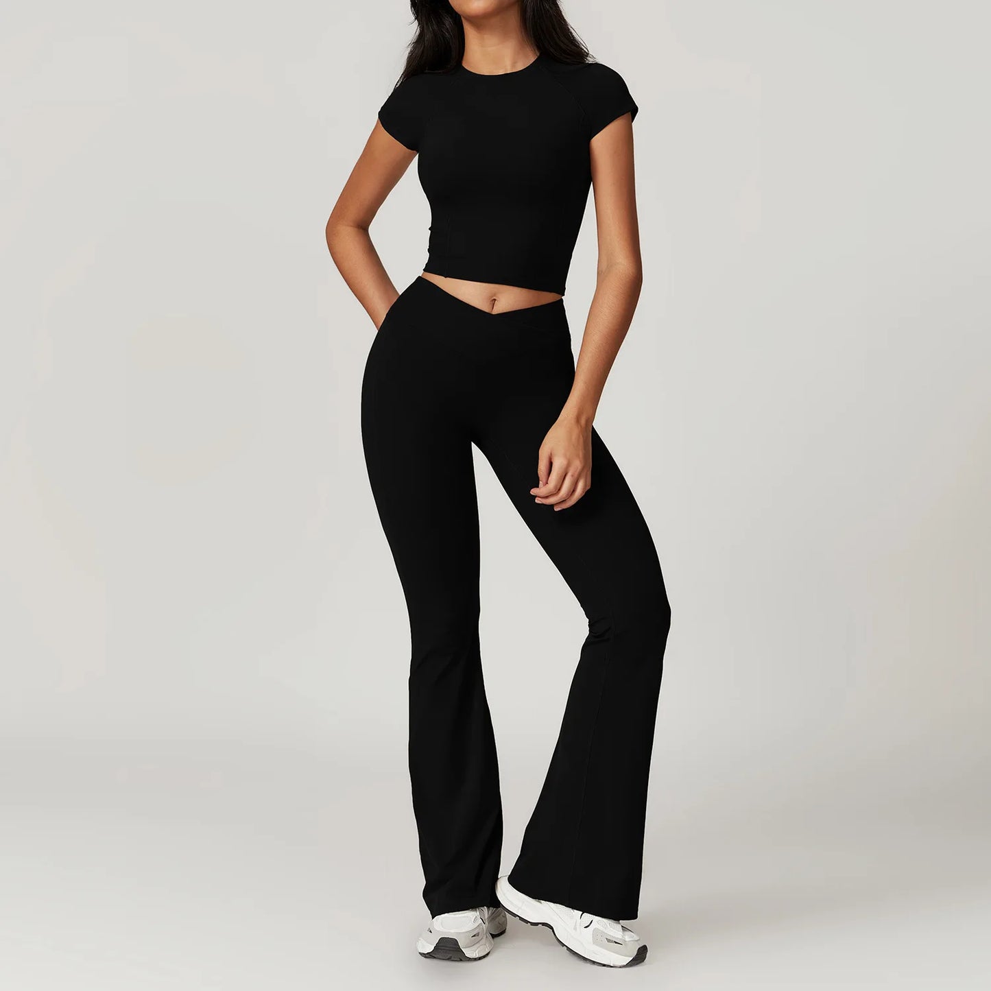 2 Piece Crop Top Tracksuits